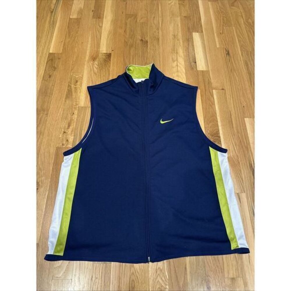 NIKE NEW Men's Navy Blue Polyester Golf Vest Large